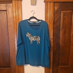 Jane and Delancey Teal Knit Sweater